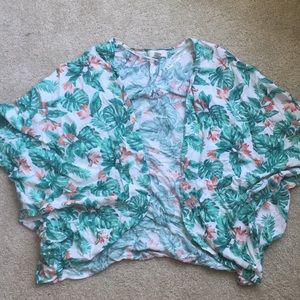 Floral “kimono” shrug forever 21 plus